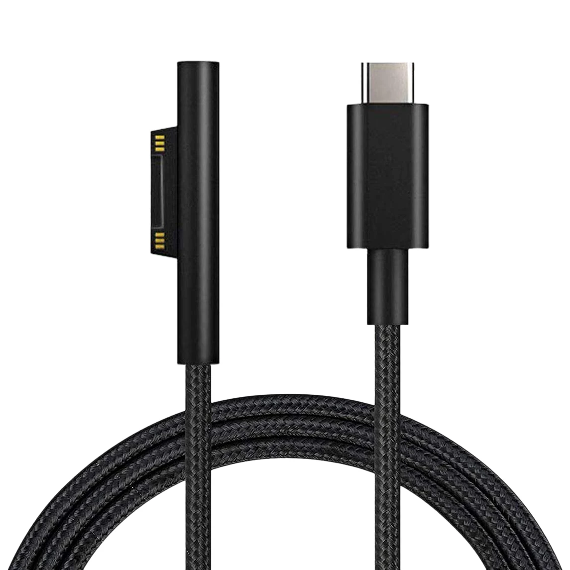 

Nylon Braided USB-C Charging Cable for Surface Pro 6/5/4/3 Surface Laptop 1.5 M 45W 15V PD Power Supply Cable