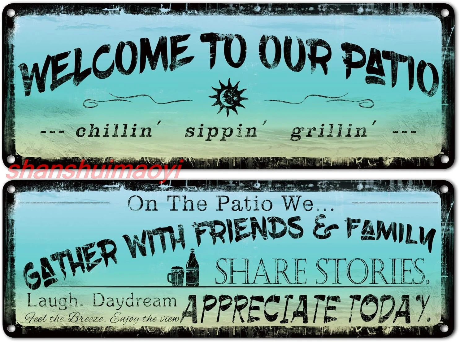 Металлическая вывеска &quotДобро пожаловать&quot flinelife