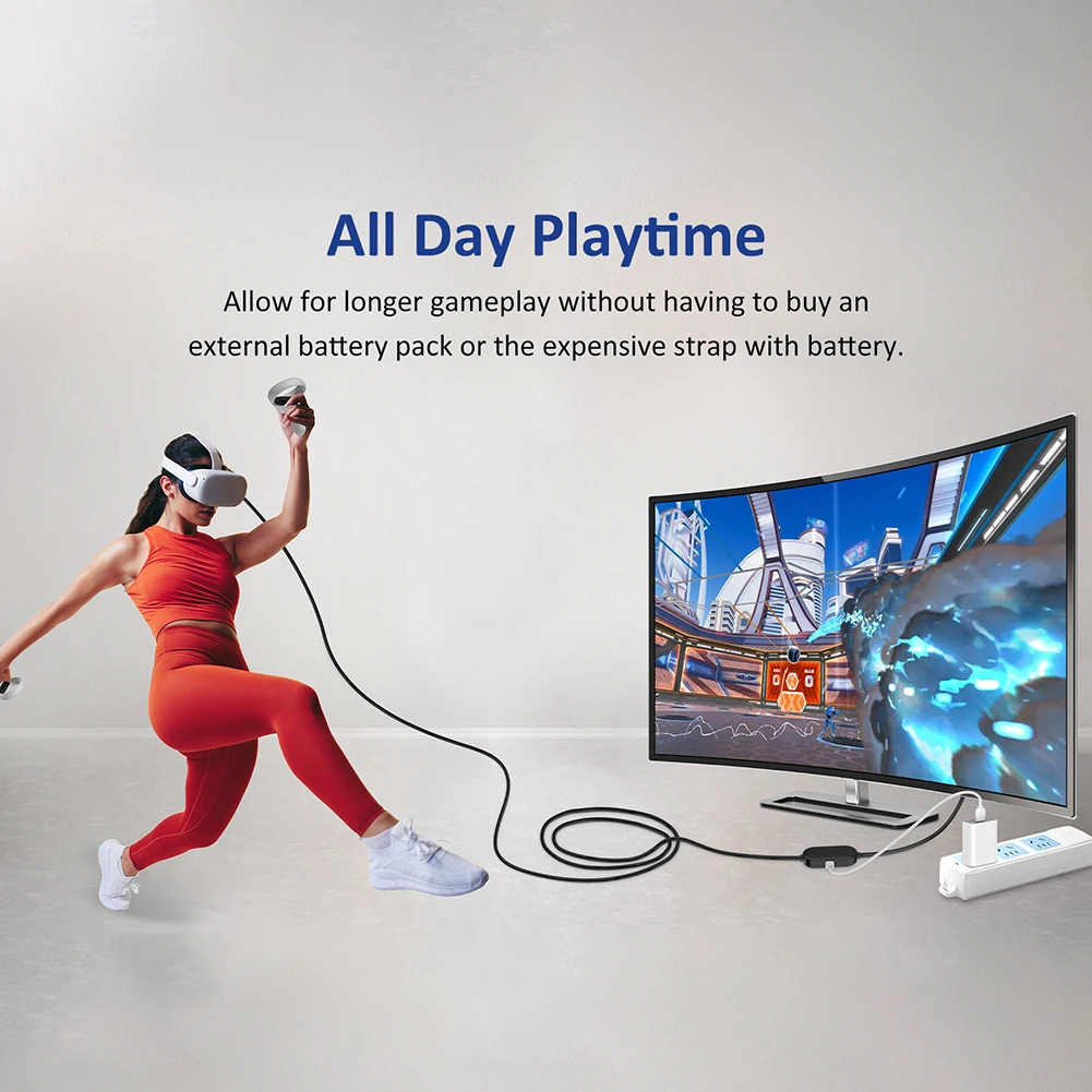 

Кабель для быстрой зарядки USB Gen 1 TPE VR, 5 м, 5 Гбит/с, 2 А