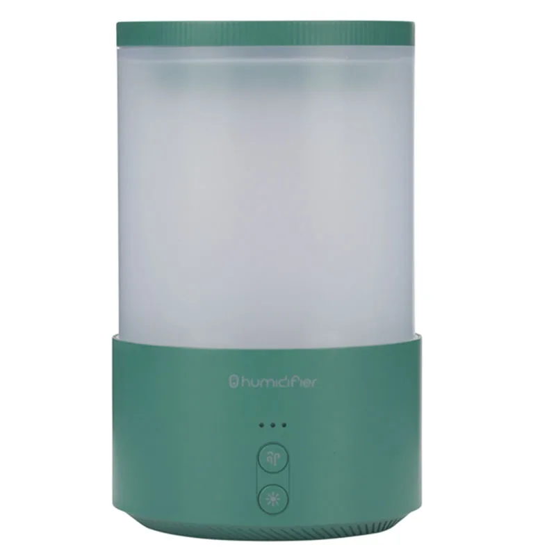 

650Ml Double Jet Humidifier Home Color Lamp USB Portable Home Office Desktop Large Capacity Humidifier,Green