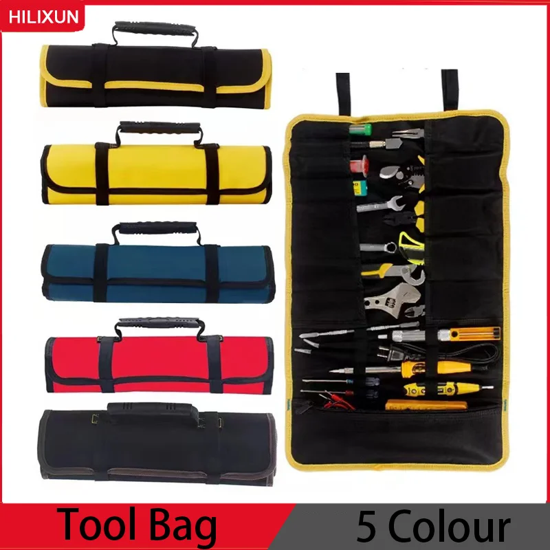 22 Pockets Hardware Tool Roll Pliers Screwdriver Spanner Carry Case Pouch Bag Rolled Up Portable Hardware Holder Oxford Cloth 가방