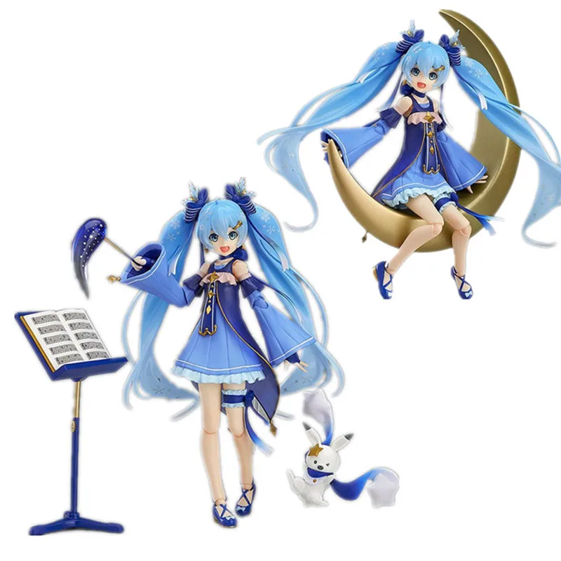 Фигурка героя аниме Hatsune Miku Мерцающая Снежная версия экшн-фигурка ручной работы
