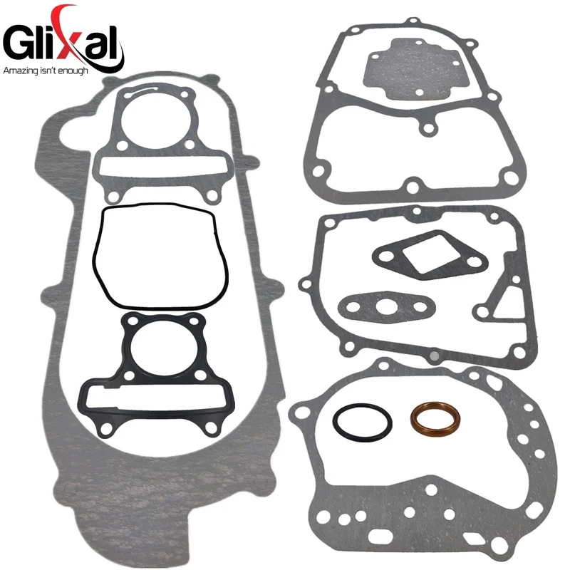 Фото Комплект для полного восстановления цилиндра Glixal GY6 49cc 50cc с головкой цилиндра в сборе для двигателей 139QMB 139QMA для скутеров, мопедов, квадроциклов №5