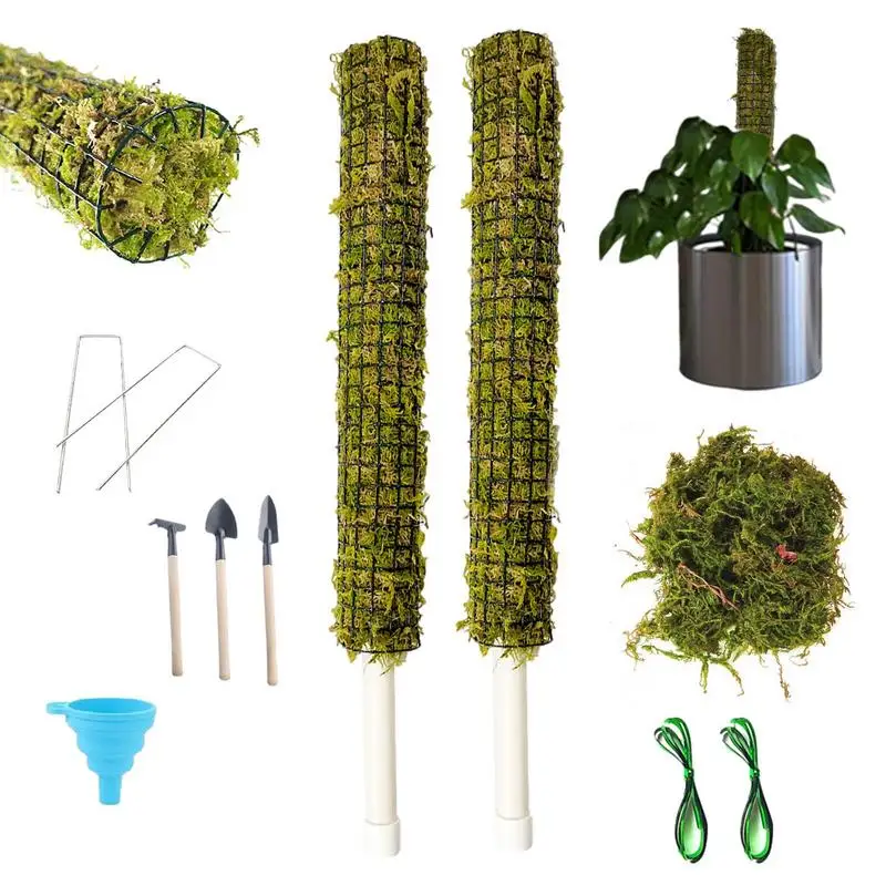 

Моховая стойка для растений Monstera, самополивающаяся Моховая палочка для комнатных растений, легкая установка, горшечные растения для помеще...