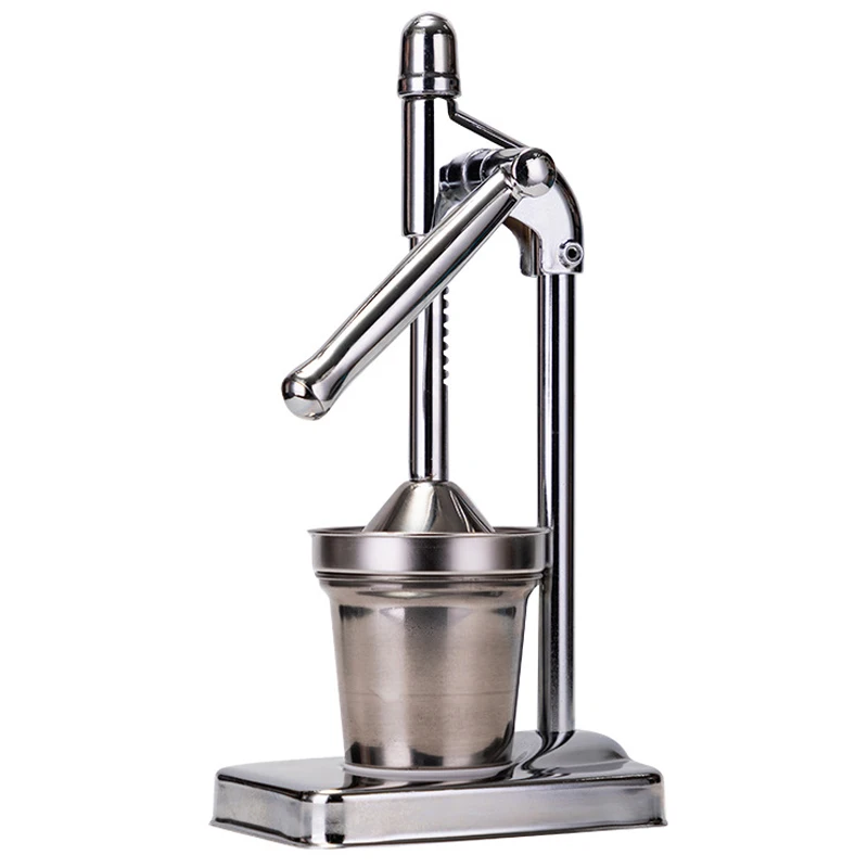 

Manual Juicer With Lever, Fruit Press For Oranges, Citrus, Lemon Squeezer Stainless Steel Fruit Juicer Handheld