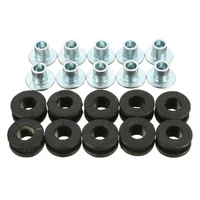 110pcs motorcycle rubber grommets bolt assortment kits for honda for yamaha for suzuki fairing bolts pressure relief cushion kit