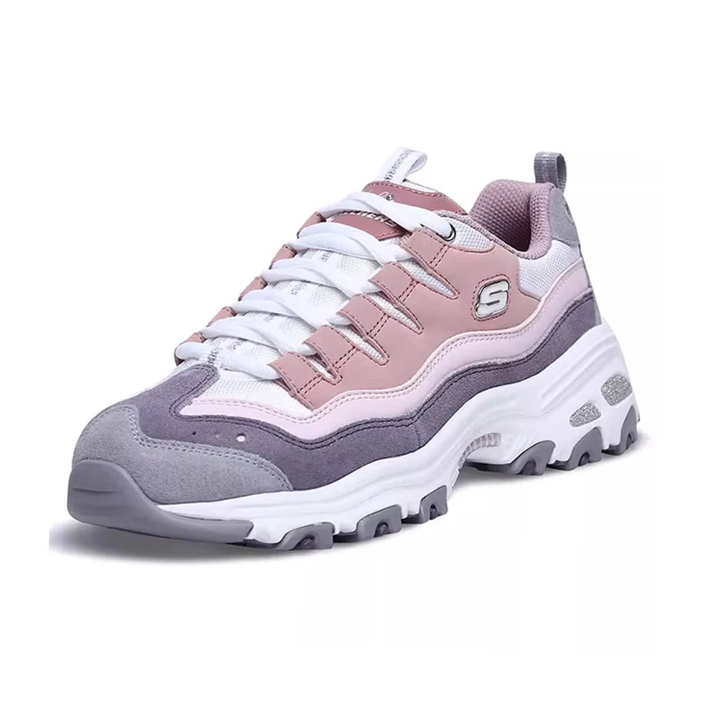 Skechers Women's sneakers Fashion Casual shoes Retro shock-absorbing Panda