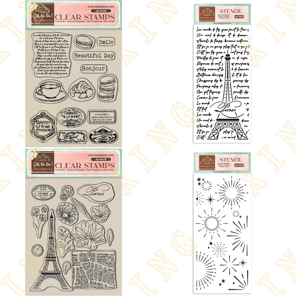 

Clear Silicone Stamps Stencils Scrapbooking Stamp Photo Album Decorative Embossing Cut Die DIY Paper Cards Flowers Stars Labels