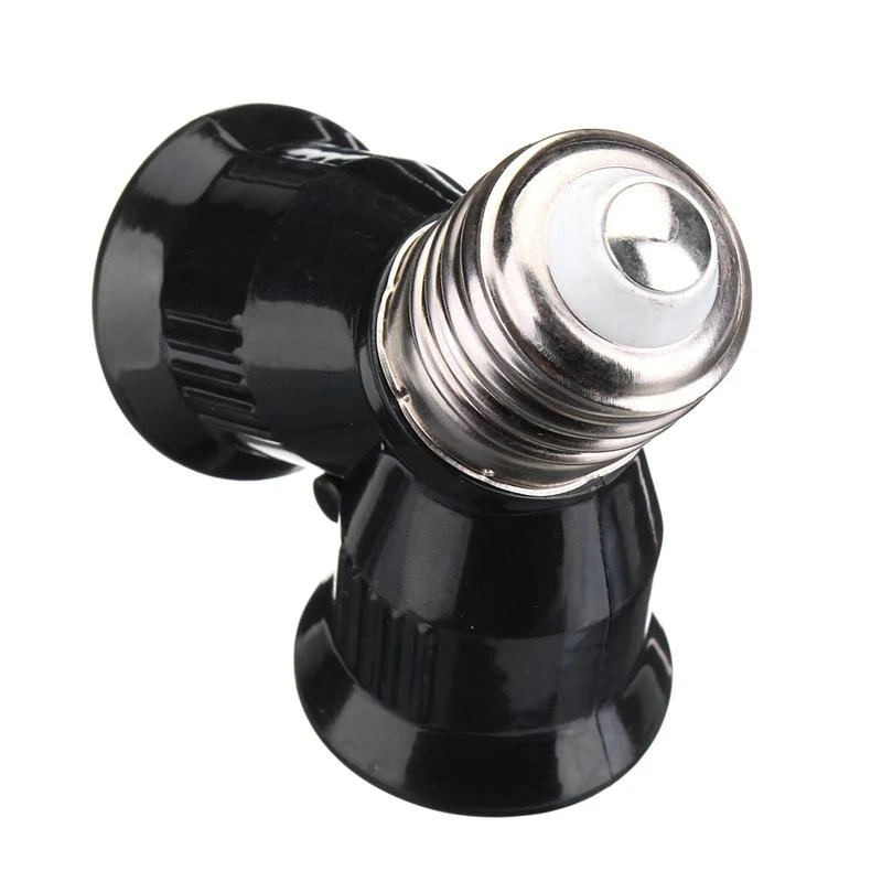 

E27 to 2 E27 Splitter Lamp Base Lamp Holder Converter Bulb Base LED Y Shape Base Socket Adapter Light Holder Conversion Socket