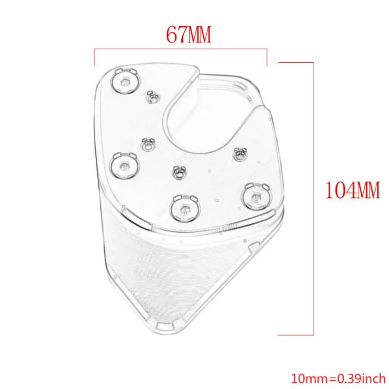 

Motorcycle Side Stand Pad Kickstand Enlarger For XADV X-ADV 750 2017 2018