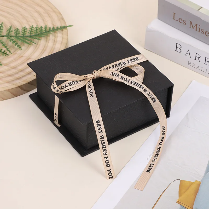 

Подарочная упаковка для ювелирных изделий, лента с бантом, коробка для хранения в форме книги, кольцо, серьги, брошь, ожерелье, браслет, упаковочные коробки