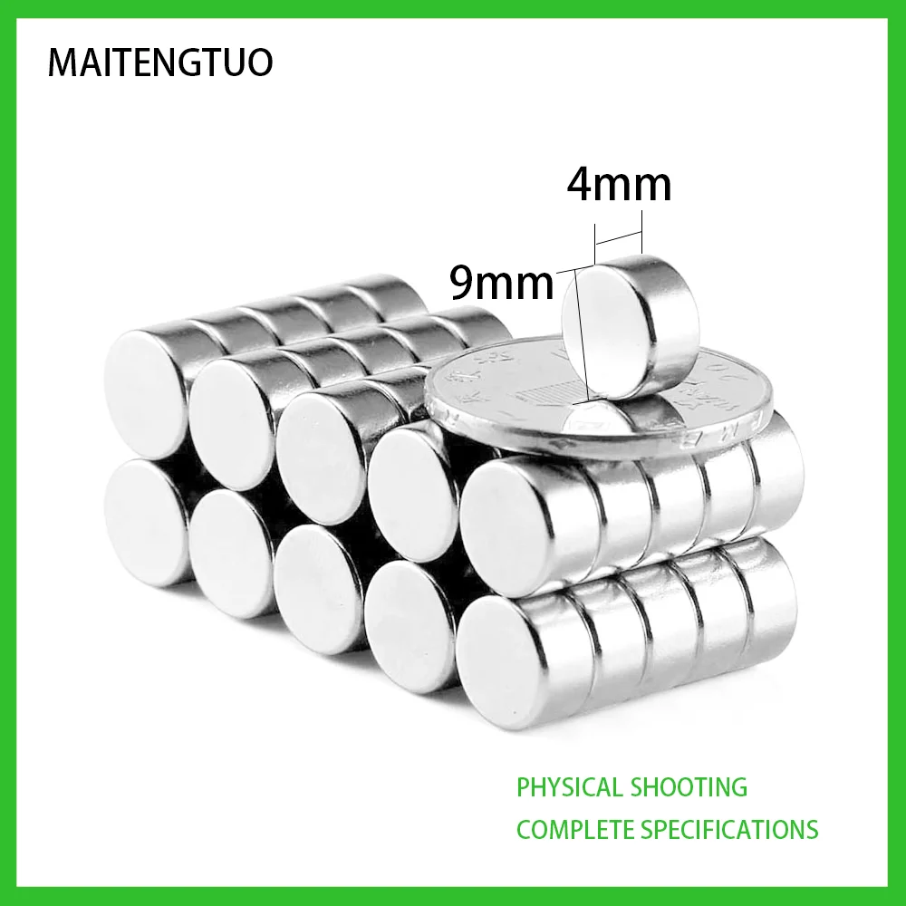

20/50/10/200/PCS Circular Magnets 5mmx1mm N35 Neodymium Magnet strong Dia 9x4mm Permanent NdFeB Magnets Disc 9mm*4mm