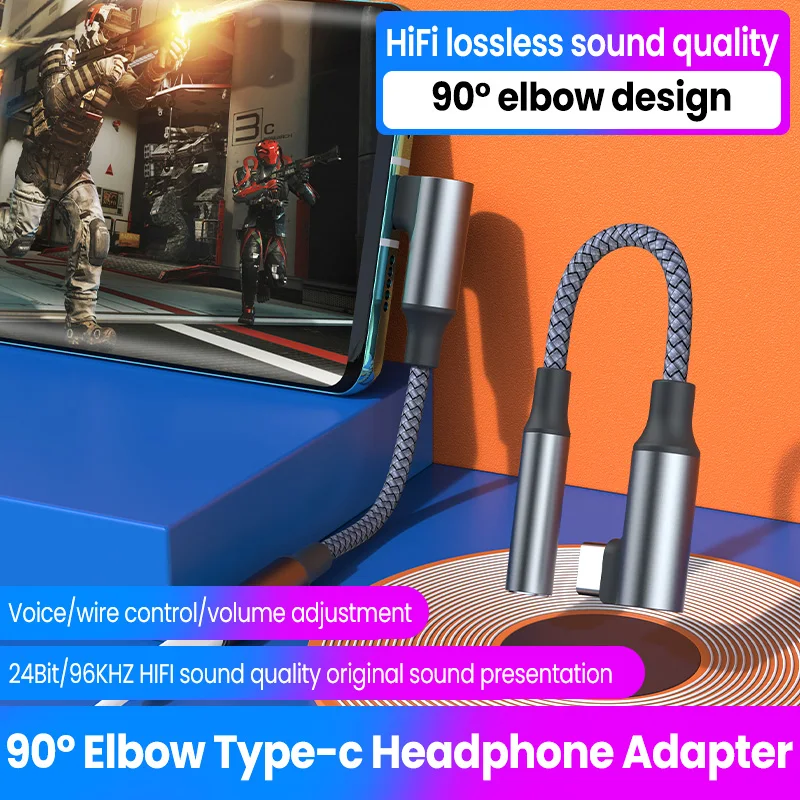 Hi-Fi DAC аудио адаптер с USB C на 3 5 Jack усилитель для наушников Aux кабель Тип Xiaomi Mi 11 Oneplus