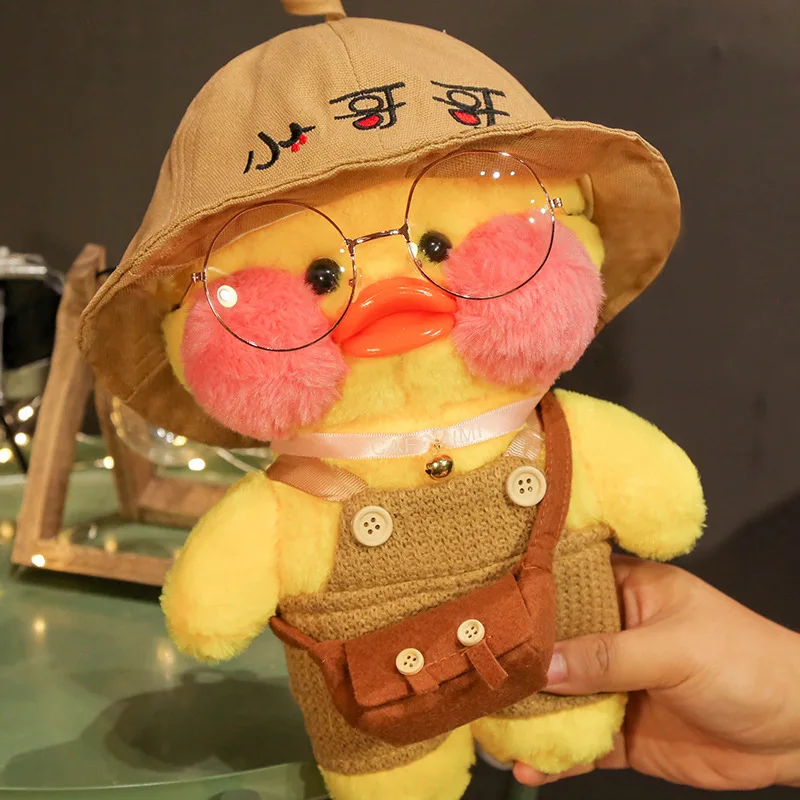 

Плюшевые игрушки Plushie, оптовая продажа, 30 см, милая плюшевая игрушка в виде утки для кафе, мягкая милая кукла, подушка в виде животного, подарок для детей на день рождения