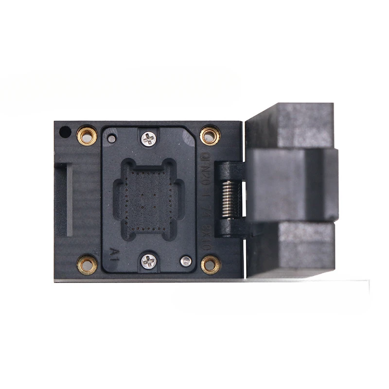 QFN20-1.74 (8X10) Пластиковое откидное старение сиденья DFN/BGA/LGA/QFP Чип-приспособление
