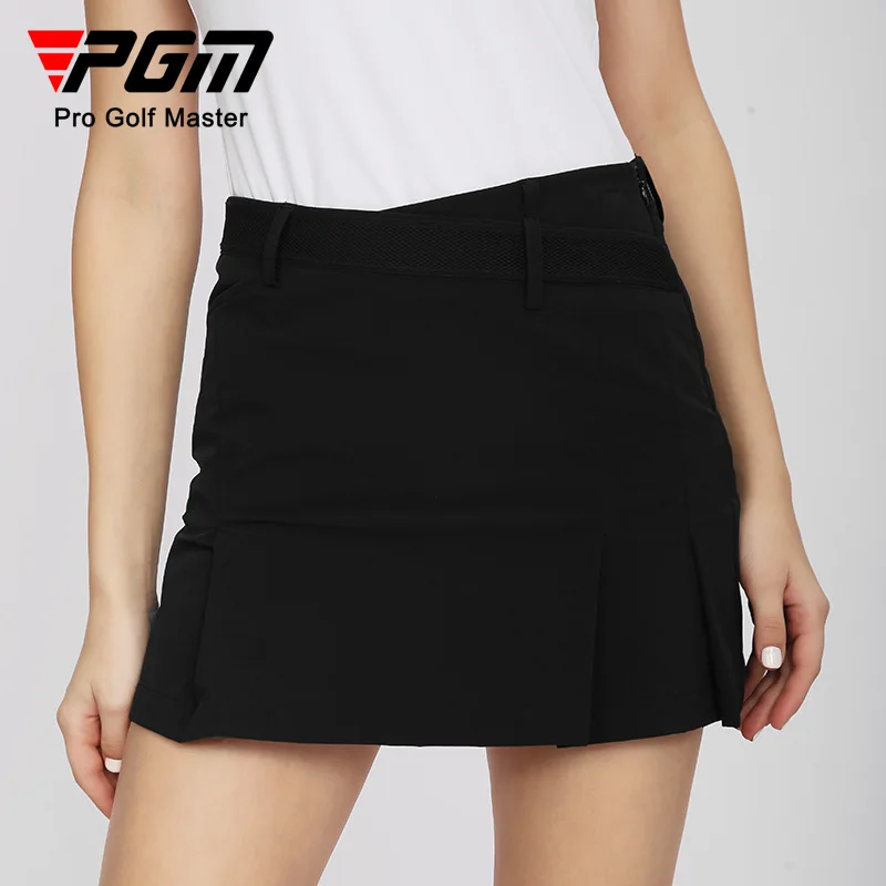PGM Slim Lady Golf Tennis Clothing Pleats A-skirt Elastic Sports Wear Casual Hip Skirt Women Comfortable Multi-color Optional