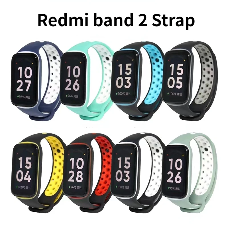 

Силиконовый ремешок для Redmi band 2, спортивный браслет для Redmi Smart Band 2, Сменные аксессуары для наручных часов