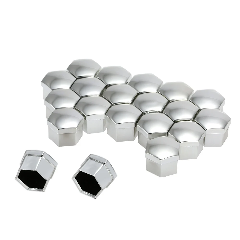 

Car Style Universal 17mm Car Wheel Chrome Plastic Nut Cover Bolt Cap for Cars