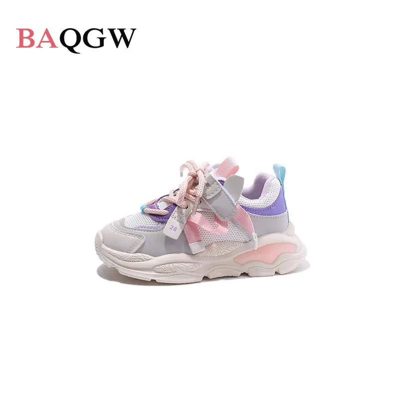 

Children's Fashion Breathable Sports Shoes Spring Autumn Kids Outdoor Running School Sneakers Soft Bottom Baby Girl Sport Shoes