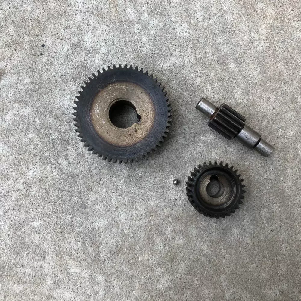 Фото Комплект шестерен для электродрели J1Z-SD04-10A, редукторный набор 04-10 с шестернями 13T/30T/54T, запасная часть №2