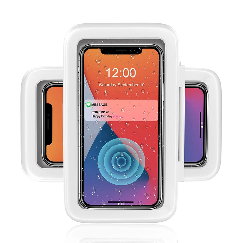 

Держатель для телефона для душа водонепроницаемый Вращающийся на 360 ° чехол для телефона для душа HD сенсорный экран настенное крепление до 6...