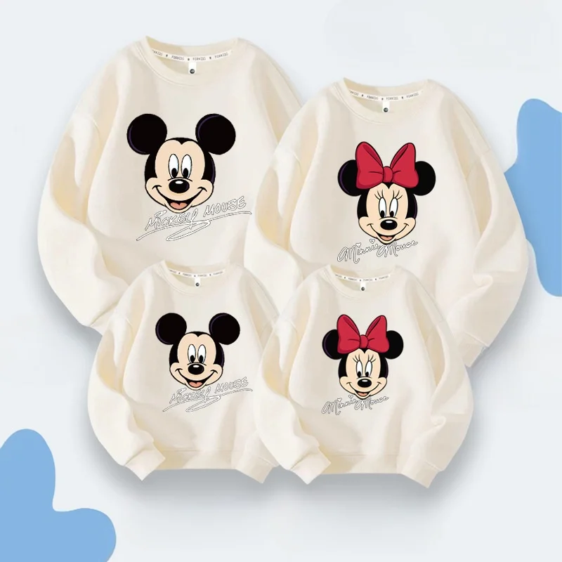 Наряд для родителей и детей весенне-осенняя толстовка с капюшоном семьи из трех