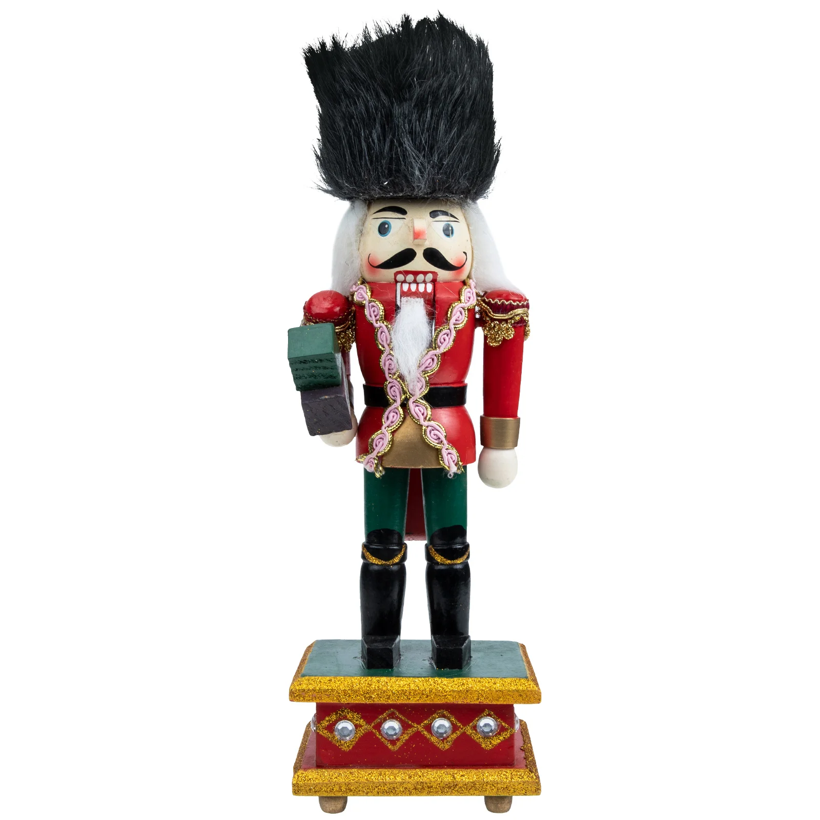 

Nutcracker Christmas Craft Decoration Desktop Decor Nutcrackers Figures Tabletop Wooden Decorations Ornament Figure Holiday