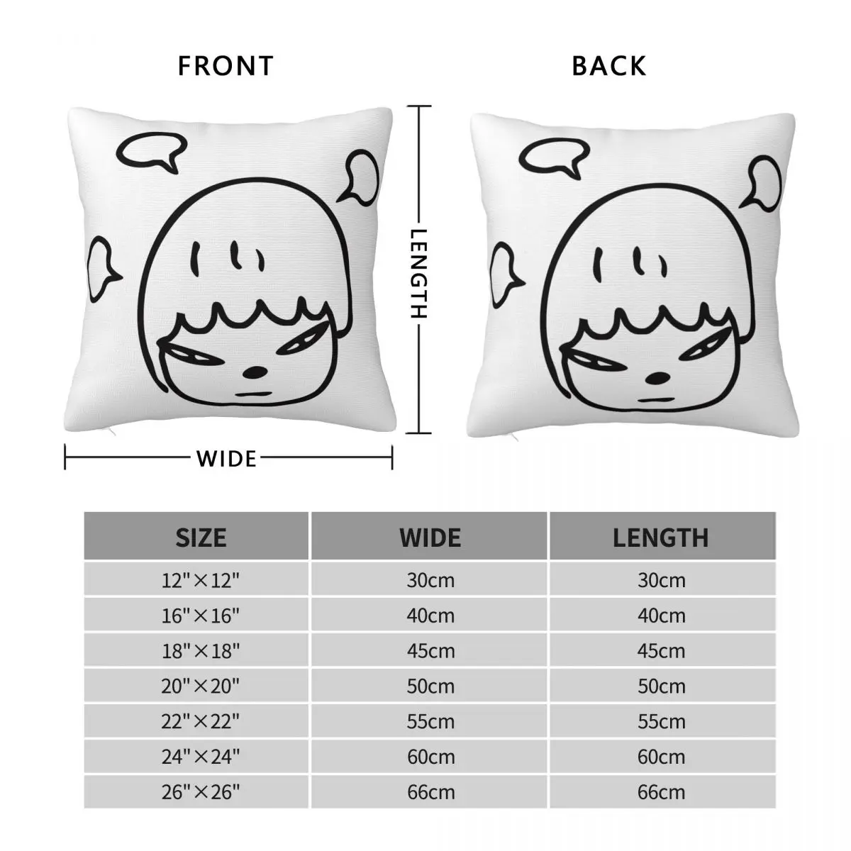 Наволочка Yoshitomo Nara Dream тканевая наволочка с принтом декоративная подушка