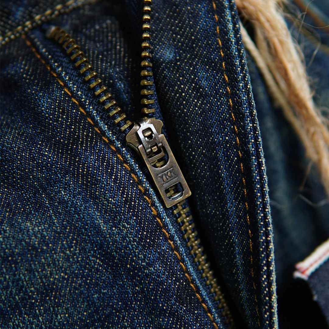 18 унций тяжелые красные винтажные синие джинсы Selvedge для мужчин 100% хлопковые