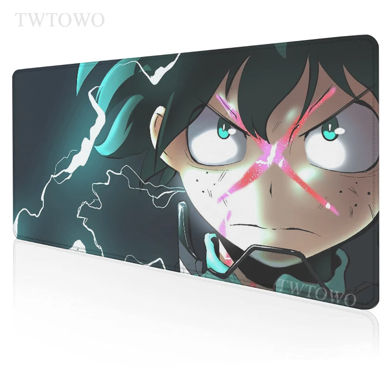 

Anime My Hero Academia Deku Mouse Pad Gamer XL New Custom Large Mousepad XXL MousePads Natural Rubber Anti Slip PC Mouse Mat
