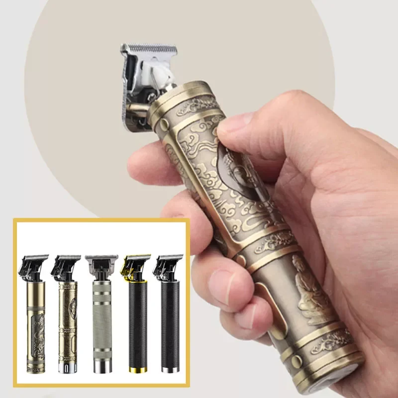 

NEW2023 Retro Eletric Pro Men Hair Clipper Cordless Zero Gapped Trimmer Beard Haircut Machine 2020 Barber Punk Hairdressing Dev
