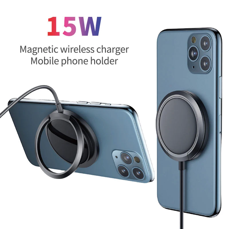 

Magnetic Wireless Charger phone holder For iphone13 Pro Max Phone Wireless Charger For iphone12 Pro Max Cellphone desktop holder