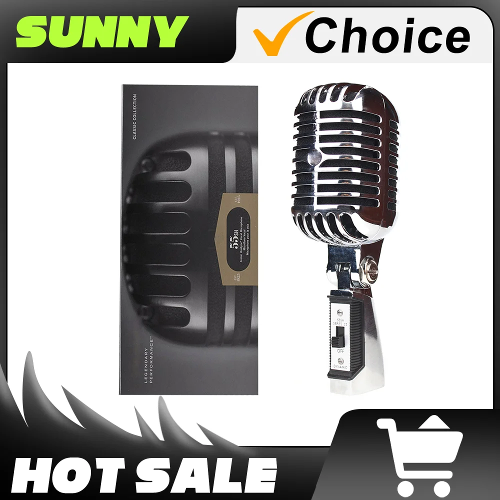 Винтажный Металлический Микрофон Серии II 55SH Классический Динамический Для