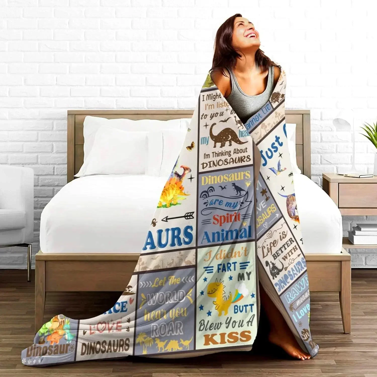 Это просто динозавры. Фланелевое Одеяло-это кровать диван гостиная подарок для