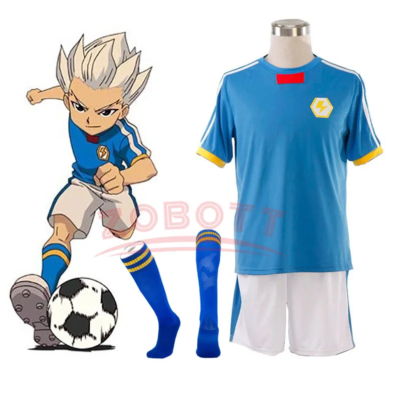 

Inazuma Eleven Косплей гуендзи шууя Футбольная форма рубашка Джерси Шорты Хэллоуин Аниме Косплей Костюм