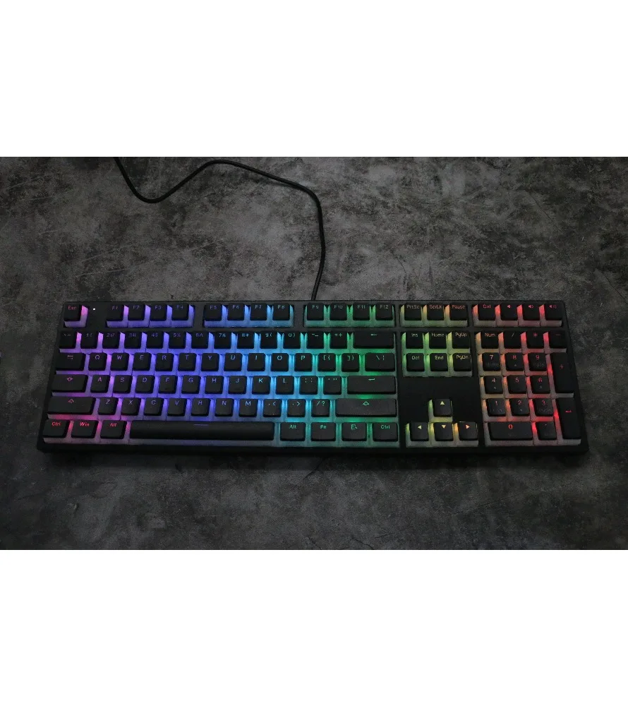 Двойные кожаные кейкапы Milk Pudding 108, стандартный материал PBT, высота OEM, для GH6187104108, черно-белые (art.: 3920db4e969dc) - 3920db4e969dc