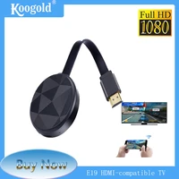 koogold fashion e19 anycast tv stick 1080p screen for android ios mac windows hdmi compatible wireless wifi display dongle