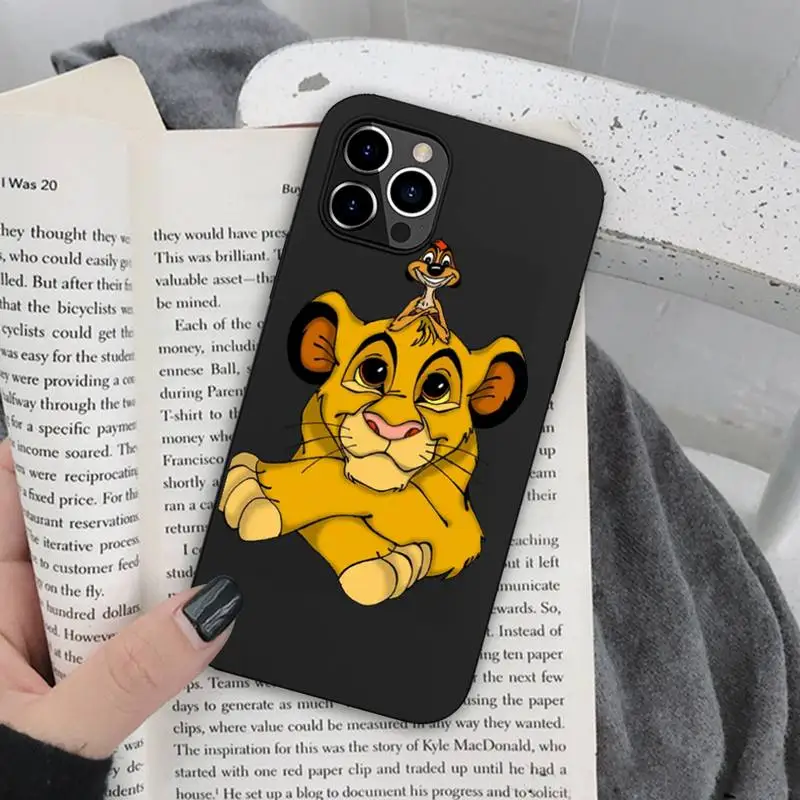 Чехол для телефона Hakuna Matata с симбой и тимоном Король Лев iphone 13 12 11 Pro Mini XS MAX 8 7 Plus X