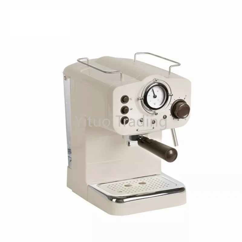

Home Coffee Machine 15bar High Power Pressure Type Small Milk Froth Mini Semi-automatic Retro Espresso Coffee Machine ED