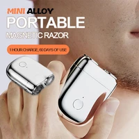 waterproof portable usb mens shaver electric razor for men beard shaver single blade portable head shaver body shaver for men