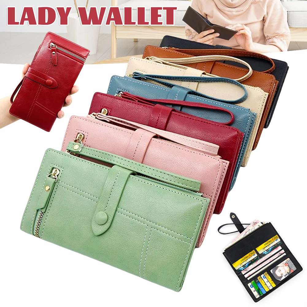 

2023 New Women Long Clutch Wallet Large Capacity Wallets Multi-Card Position Female Purse Lady Purses Phone Pocket Card Holder