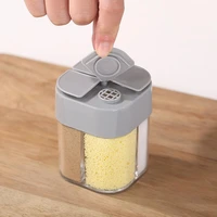 spice dispenser sugar transparent bottle 4 in 1 salt and pepper shaker 4 compartment empty multi purpose kitchen gadgets