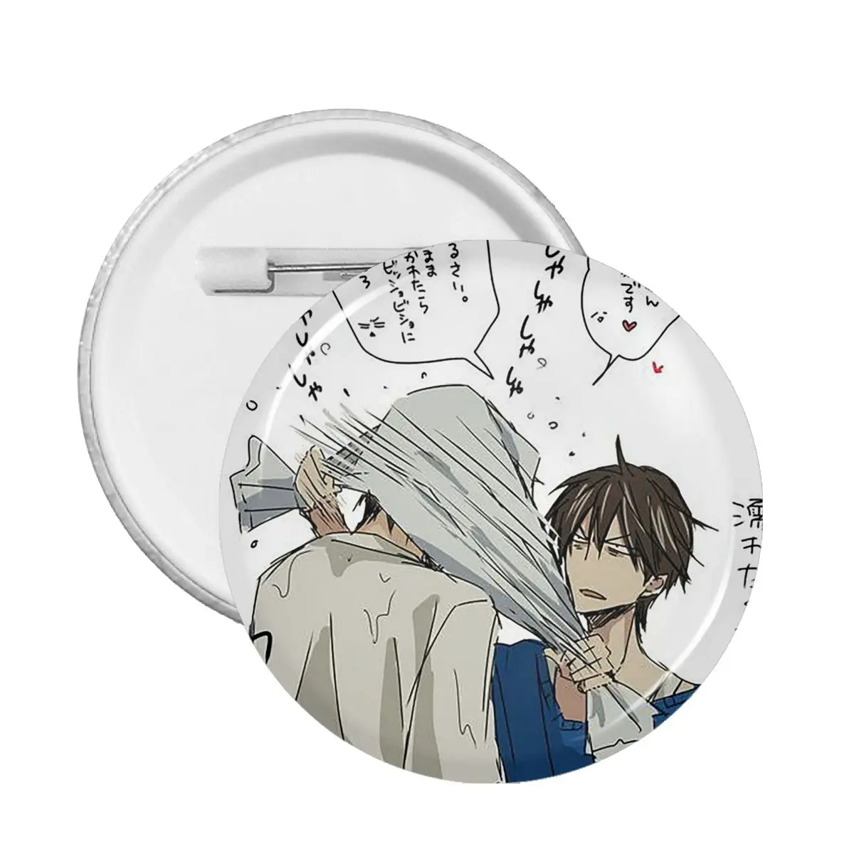 

Anime Dakaretai Otoko 1-i Ni Odosarete Imasu Badge Pins for Clothes Funny Brooches 59mm Soft Button Pin Anime Fans Collections