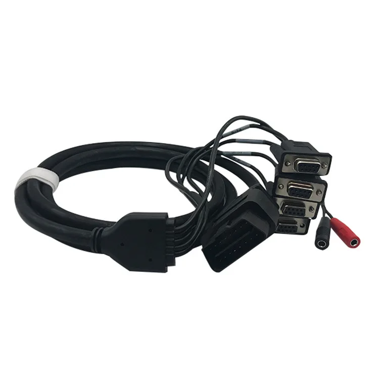 

Car OBD Male Head To 4 DB9 Female Head + 2 DC Female Head Diagnostic Cable Car Diagnostic Tool Obd Extension Cable