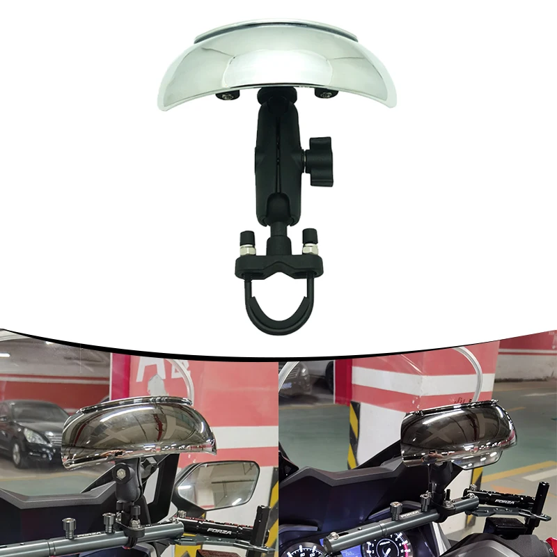 

For BMW For Honda For Benelli Motorcycle 22mm-28mm Handlebar Mirror 180+ Degree Blind Spot Mirror Wide Angle Rear view Mirrors