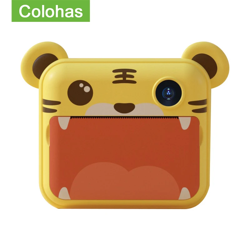 

Children Cameras Tiger Instant Print Camera For Girls Boys Kids Camera Instantane With Thermal Photo Paper Toys Birthday Gifts