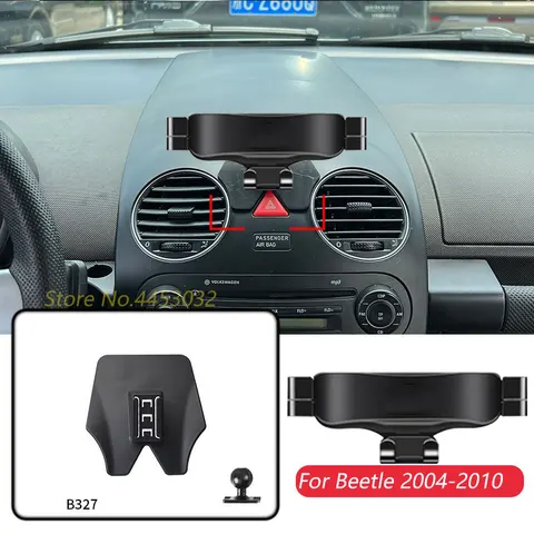 Гравитационный Автомобильный держатель для телефона Volkswagen Beetle 2004-2010, базовое крепление, Специальная подставка для GPS, регулируемый кронштейн, аксессуары для интерьера
