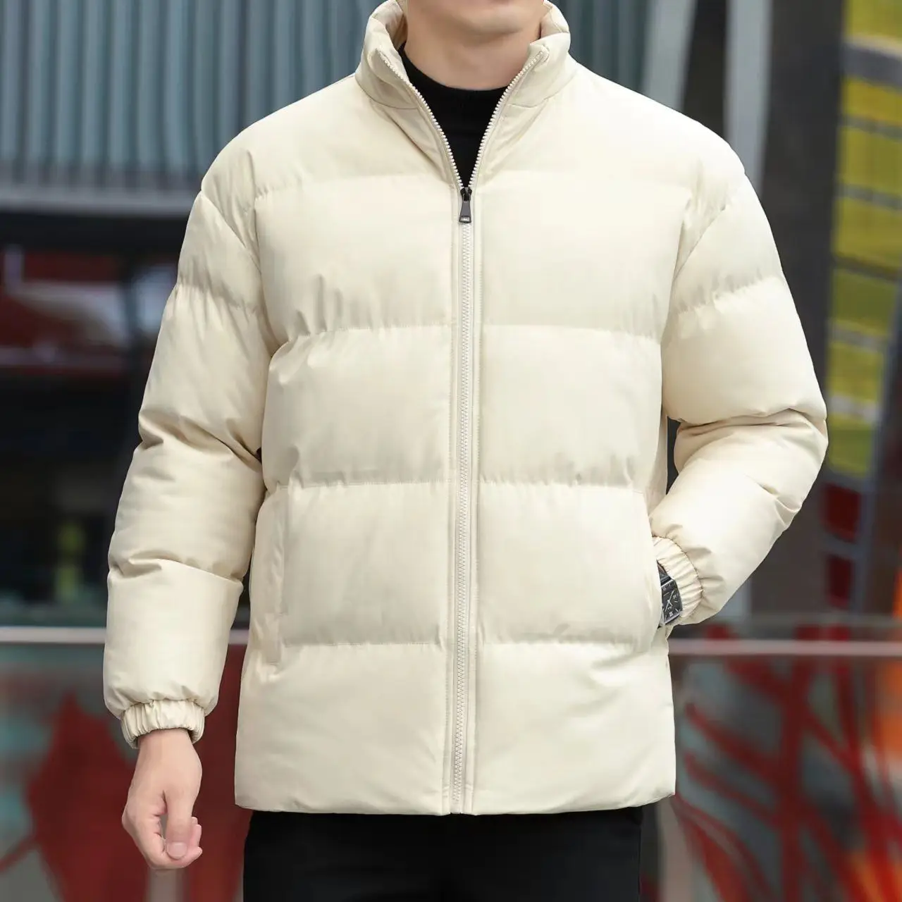

Высококачественная Новая Стильная хлопковая куртка для мужчин на зиму Модная хлопковая куртка модный бренд Красивая утепленная теплая кур...