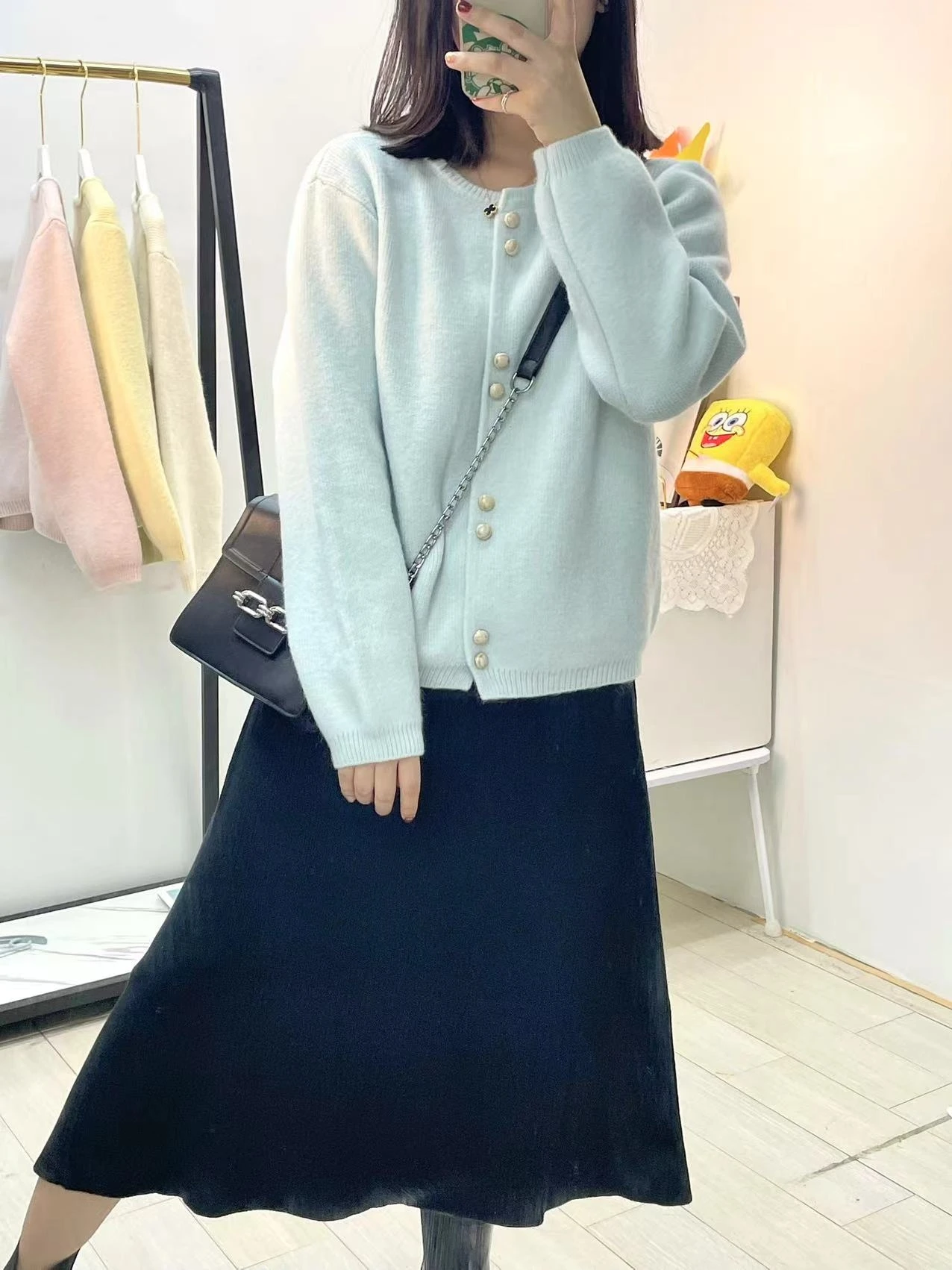 Двойная стеклянная пуговица однотонный мягкий клейкий утягивающий новый