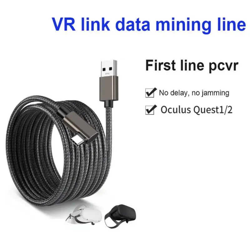 

Link Cable For Oculus Quest 1/2 5M USB 3.0 Quick Charge Cables For Quest 2 VR Data Transfer Fast Charges VR Headset Accessories